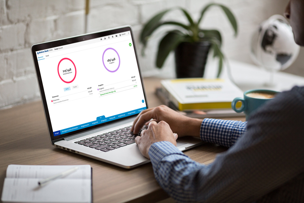 Baloise Bank Intuitive und visuell ansprechende Lösung